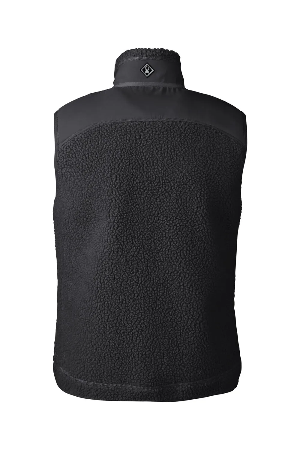 Spyder Mens Venture Sherpa Full Zip Vest - Black Clothing Spyder
