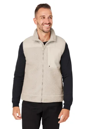 Spyder Mens Venture Sherpa Full Zip Vest - Natural Clothing Spyder
