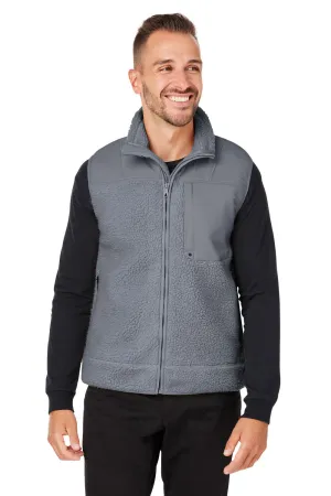 Spyder Mens Venture Sherpa Full Zip Vest - Polar Grey Clothing Spyder