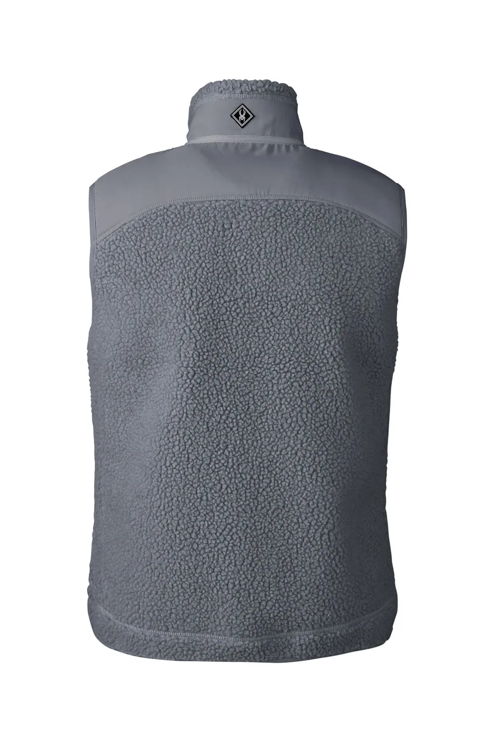 Spyder Mens Venture Sherpa Full Zip Vest - Polar Grey
