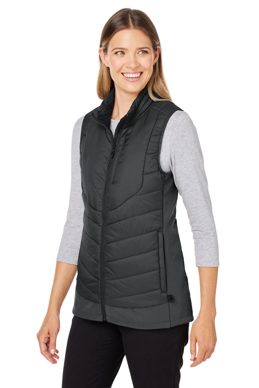 Spyder Womens Challenger Full Zip Vest - Black Clothing Spyder