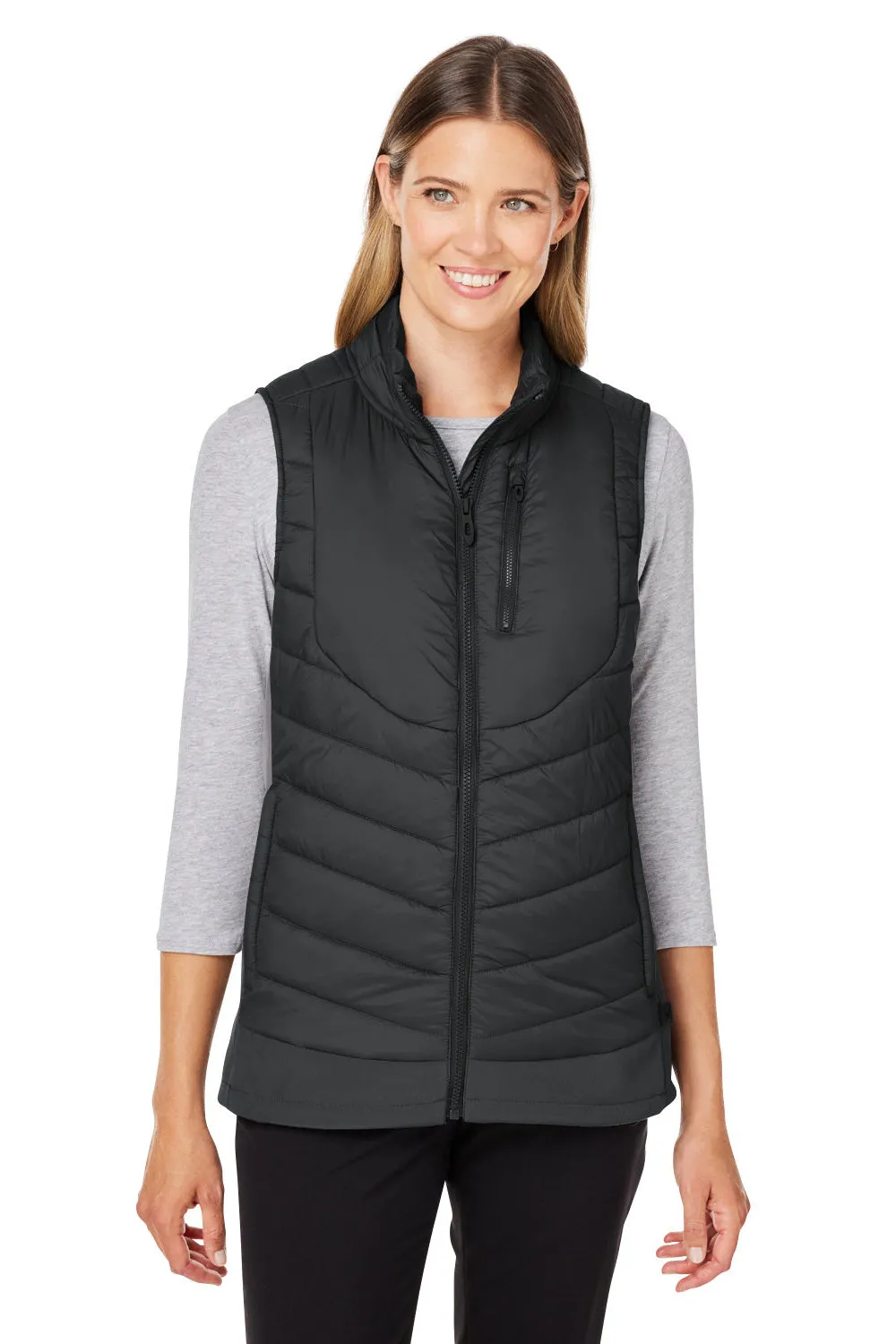 Spyder Womens Challenger Full Zip Vest - Black Clothing Spyder