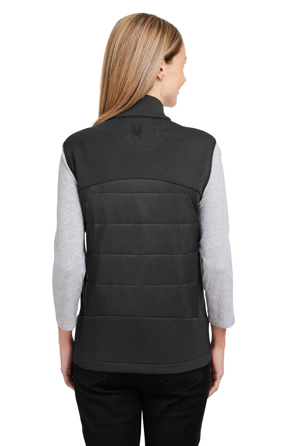 Spyder Womens Impact Full Zip Vest - Black Clothing Spyder