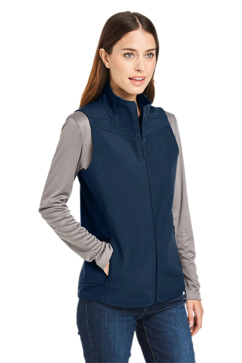 Spyder Womens Touring Full Zip Vest - Frontier Blue Clothing Spyder