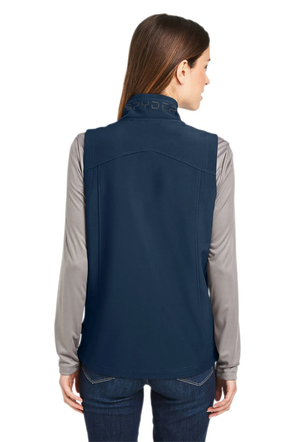 Spyder Womens Touring Full Zip Vest - Frontier Blue Clothing Spyder