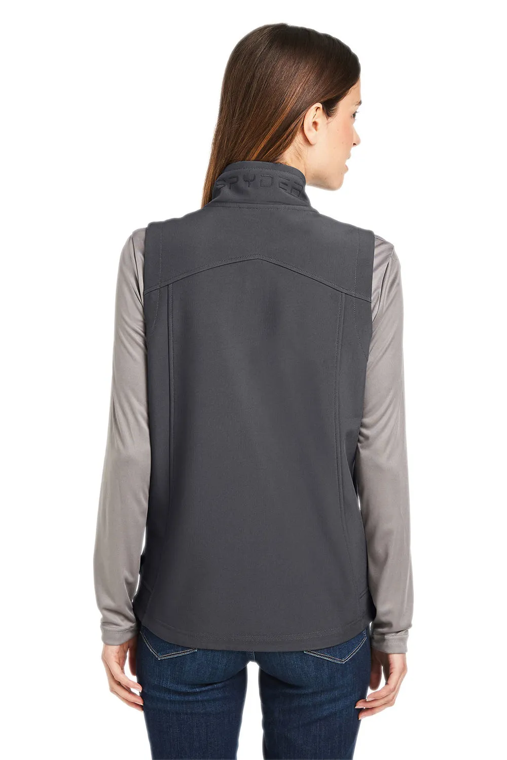 Spyder Womens Touring Full Zip Vest - Polar Grey Clothing Spyder