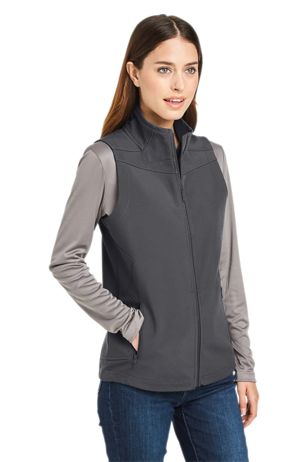 Spyder Womens Touring Full Zip Vest - Polar Grey Clothing Spyder