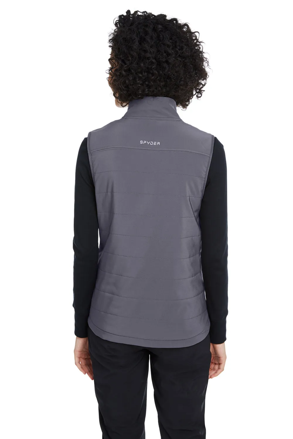 Spyder Womens Transit Full Zip Vest - Polar Grey