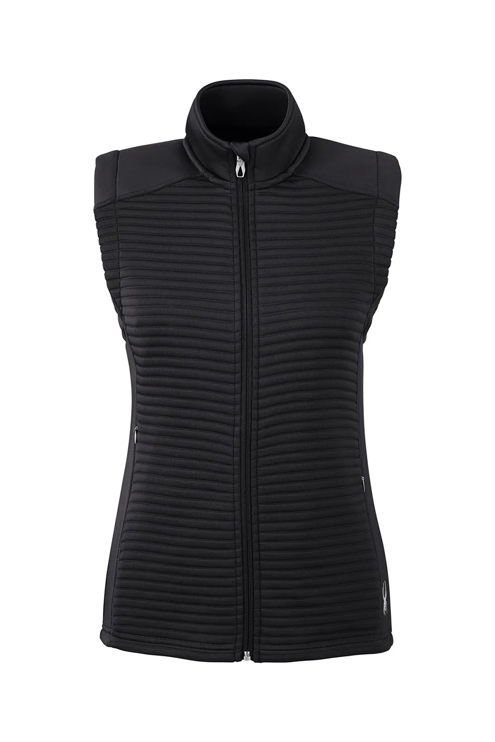 Spyder Womens Venom Full Zip Vest - Black Clothing Spyder