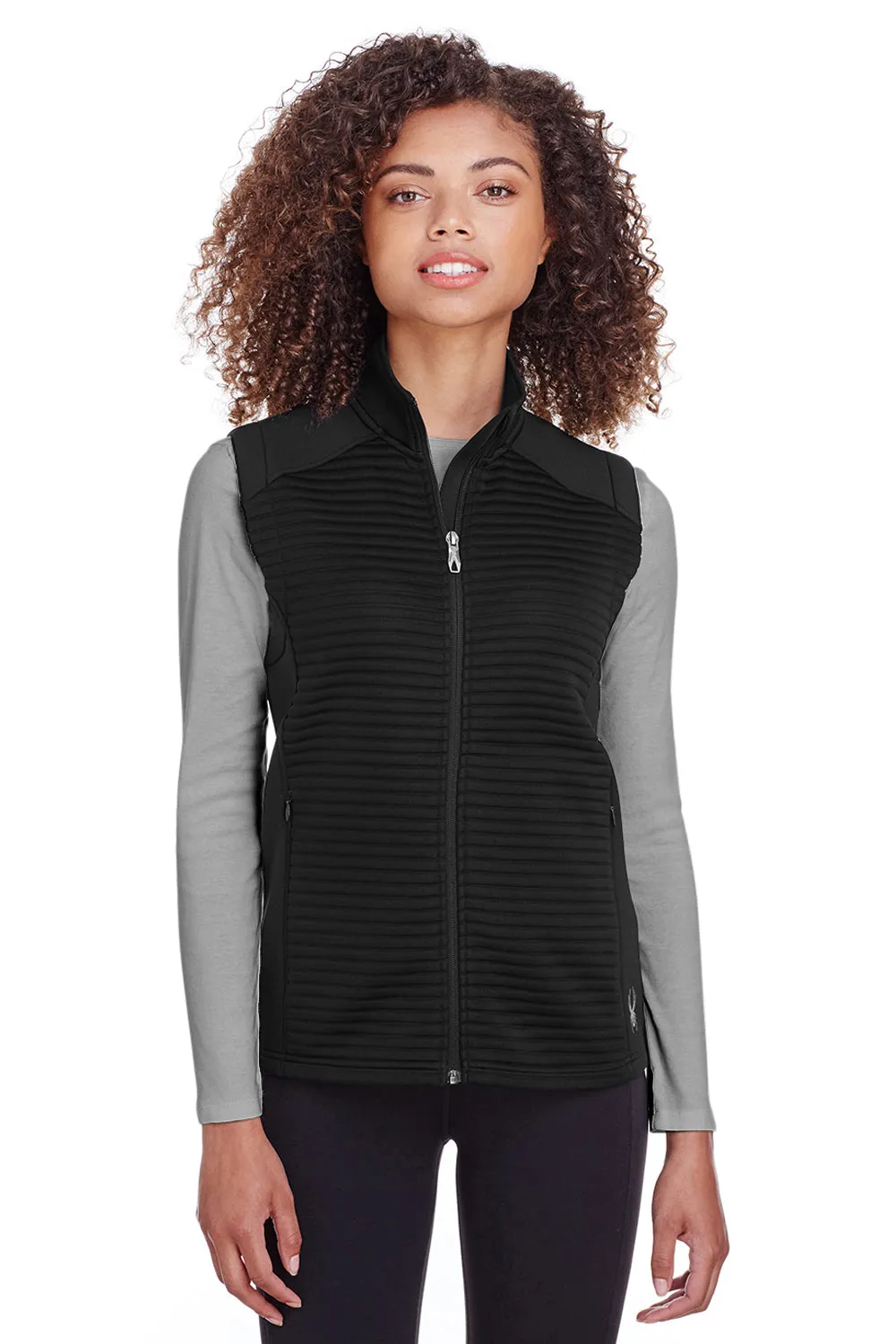 Spyder Womens Venom Full Zip Vest - Black Clothing Spyder