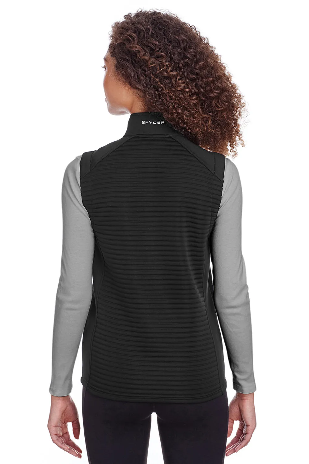 Spyder Womens Venom Full Zip Vest - Black Clothing Spyder