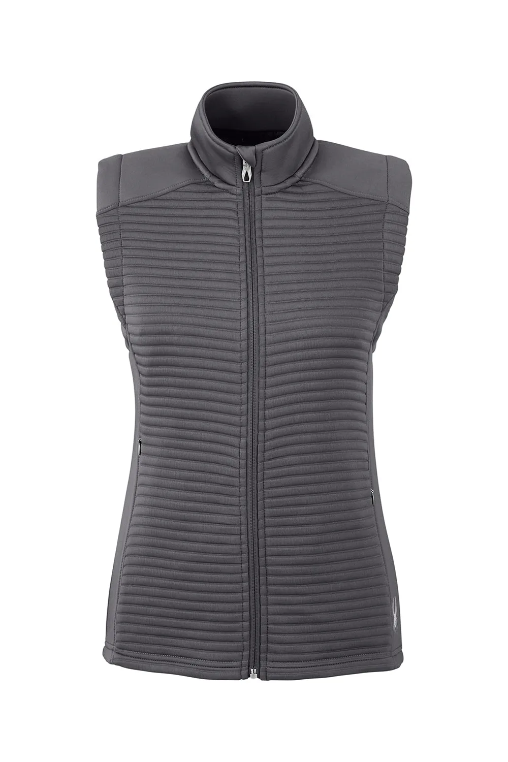 Spyder Womens Venom Full Zip Vest - Polar Grey Clothing Spyder