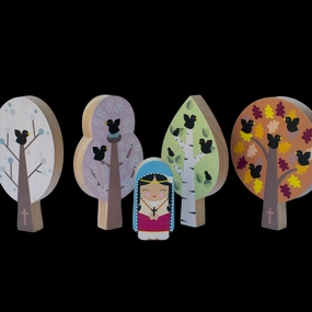 St. Kateri's Forest Wooden Seasons Set