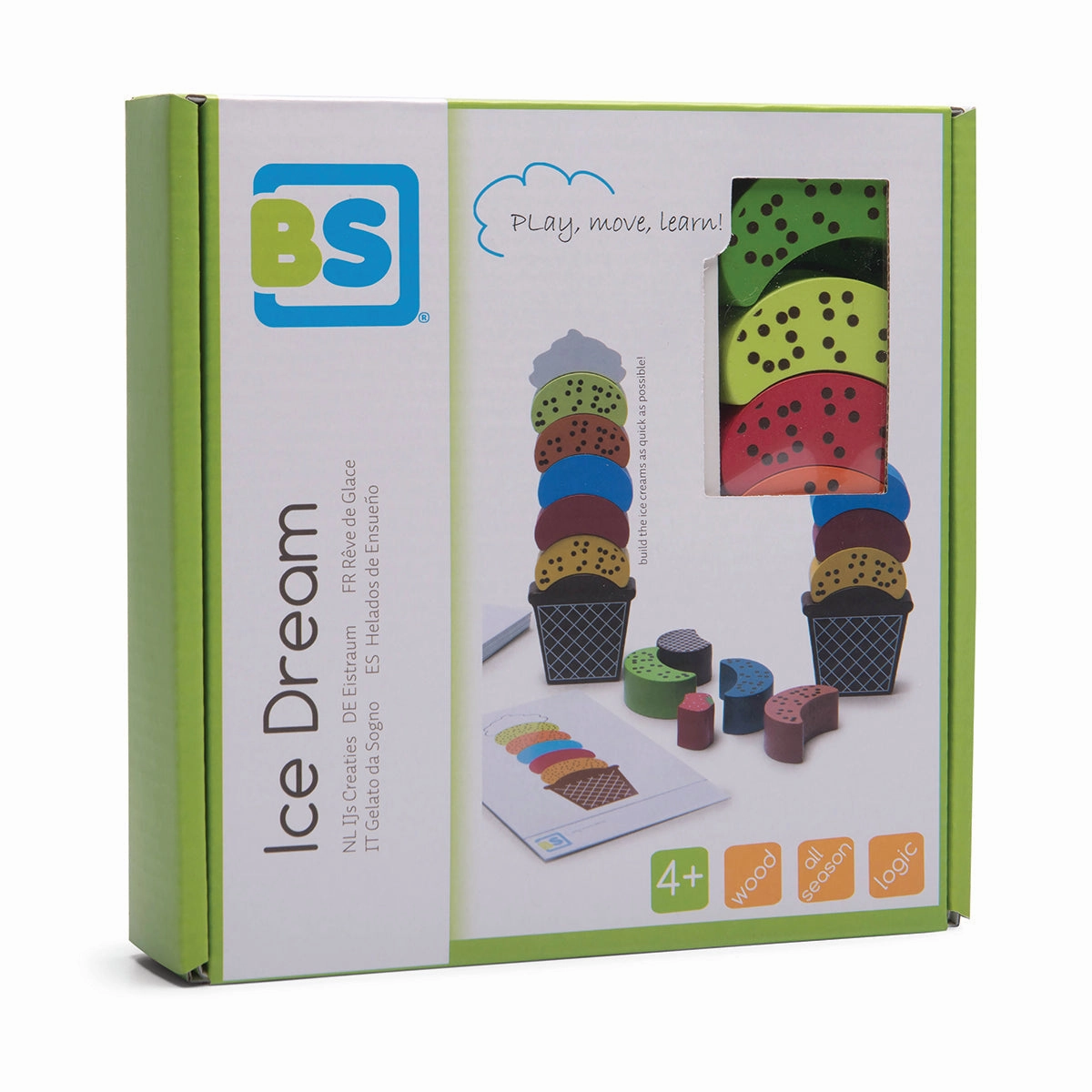 Stacking Wooden Game | Ice Dream | Make-Your-Own Ice Cream Cone