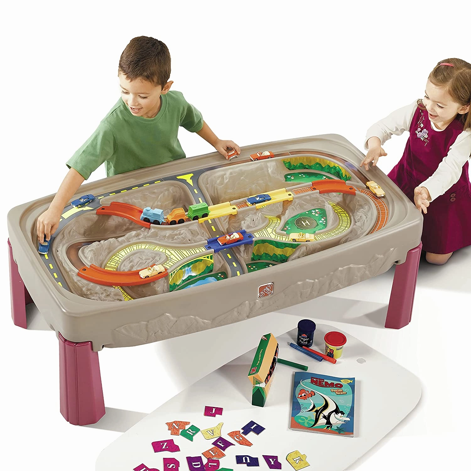 Step2 Deluxe Canyon Road Train and Track Table for kids indoor