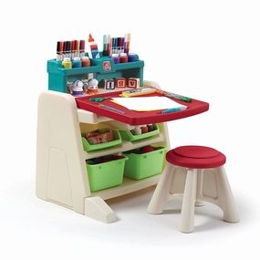 Step2 Flip And Doodle Easel Desk with Stool, educational toy for kids ,multiple use