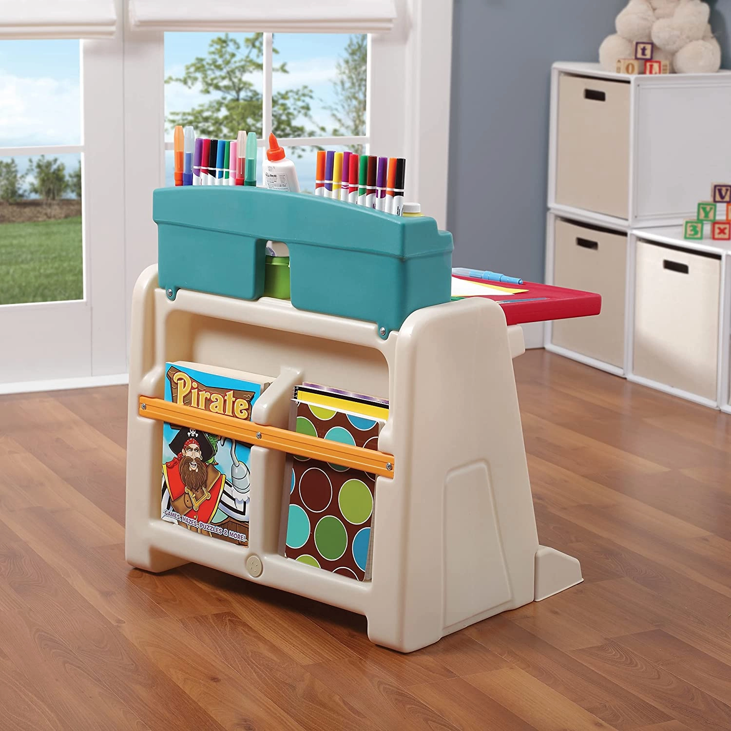Step2 Flip And Doodle Easel Desk with Stool, educational toy for kids ,multiple use
