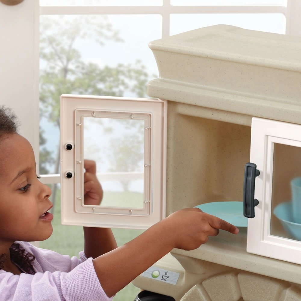 Step2 Heart of The Home Kitchen | Large Play Kitchen with Play Food | Over 40 Kitchen Accessory Toys Included