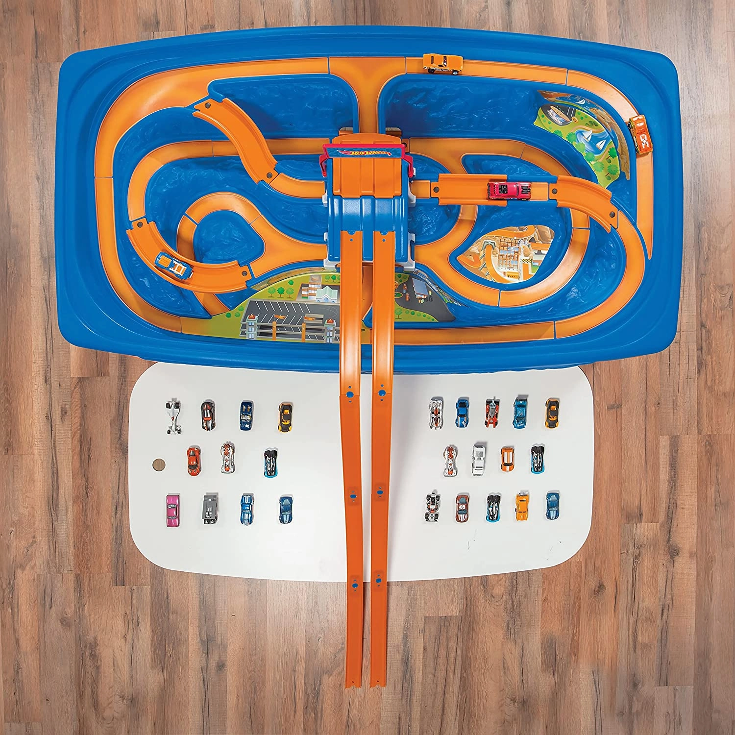 Step2 Hot Wheels Car & Track Play Table , Road Rally Raceway for kids