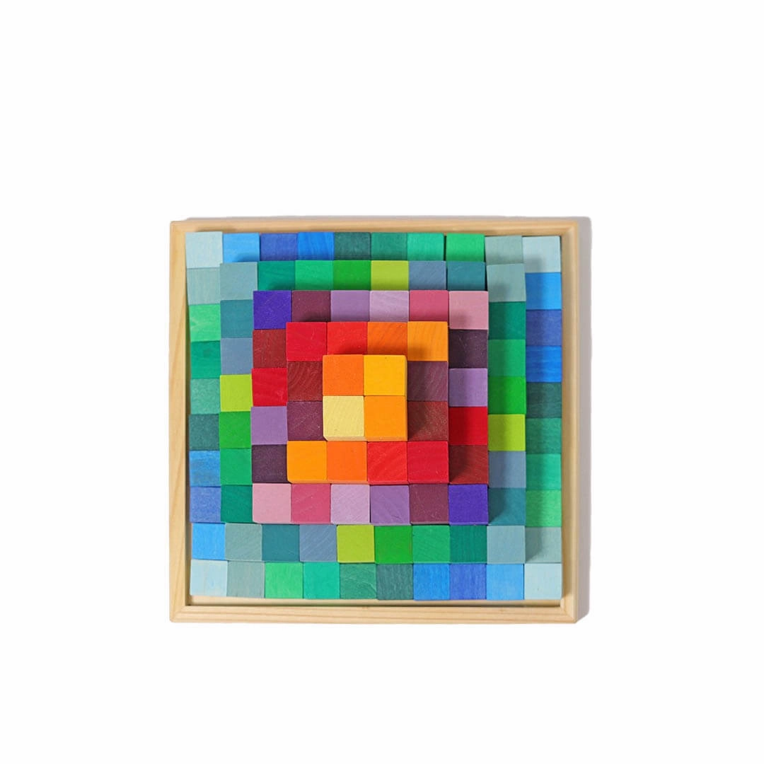 Stepped Pyramid Wooden Math Blocks
