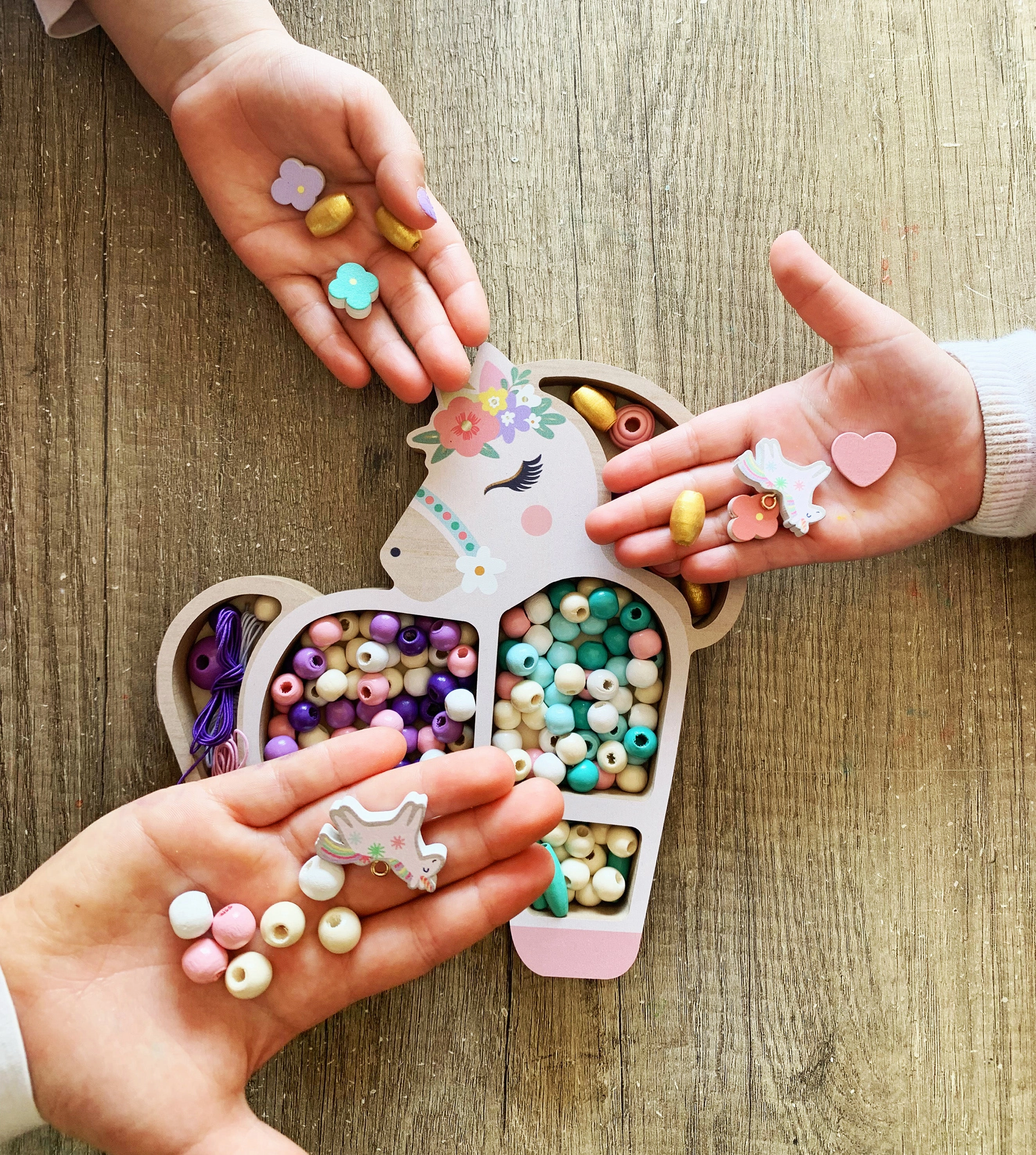 Sycomore Unicorn Wooden Beads