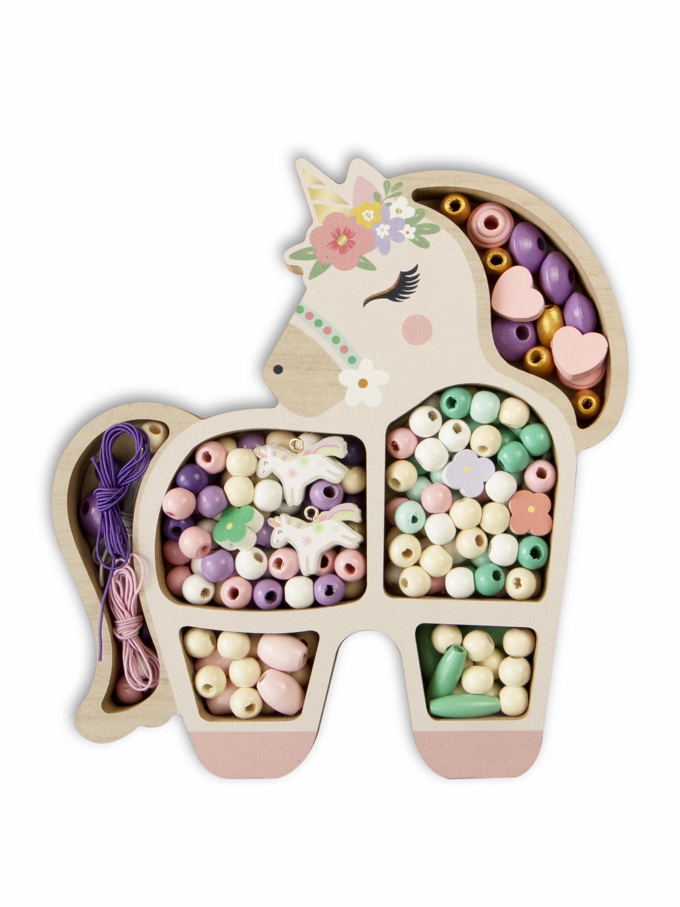 Sycomore Unicorn Wooden Beads