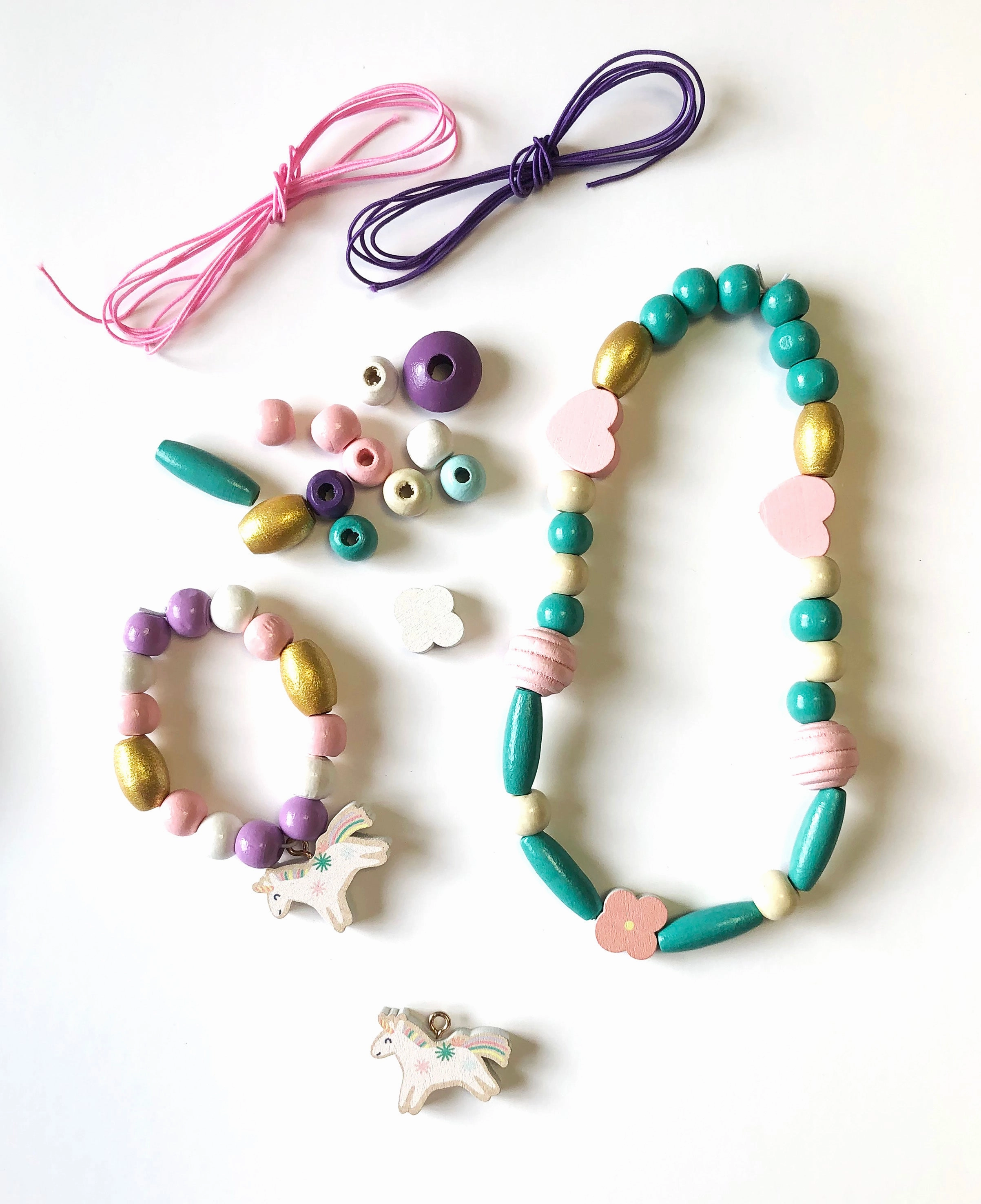 Sycomore Unicorn Wooden Beads
