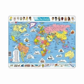 The World Map puzzle -  107  pieces