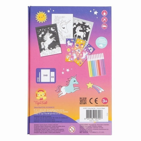 Tiger Tribe Colouring Set - Unicorn Magic
