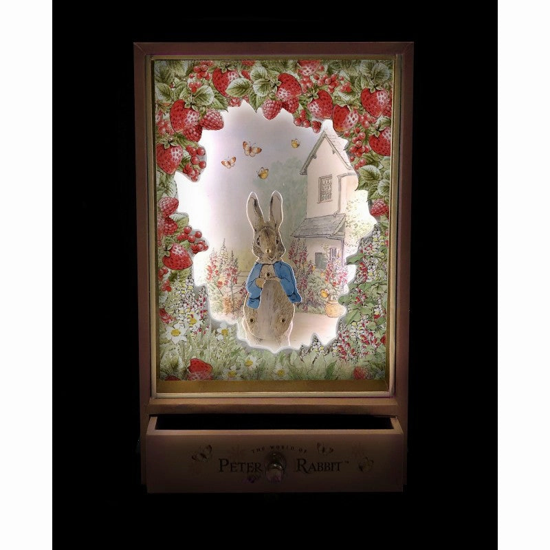 Trousselier Large Dancing with Music & Nightlight Peter Rabbit - Strawberries