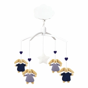 Trousselier Musical Mobile Soft Bunny Marine Blue & Stripes