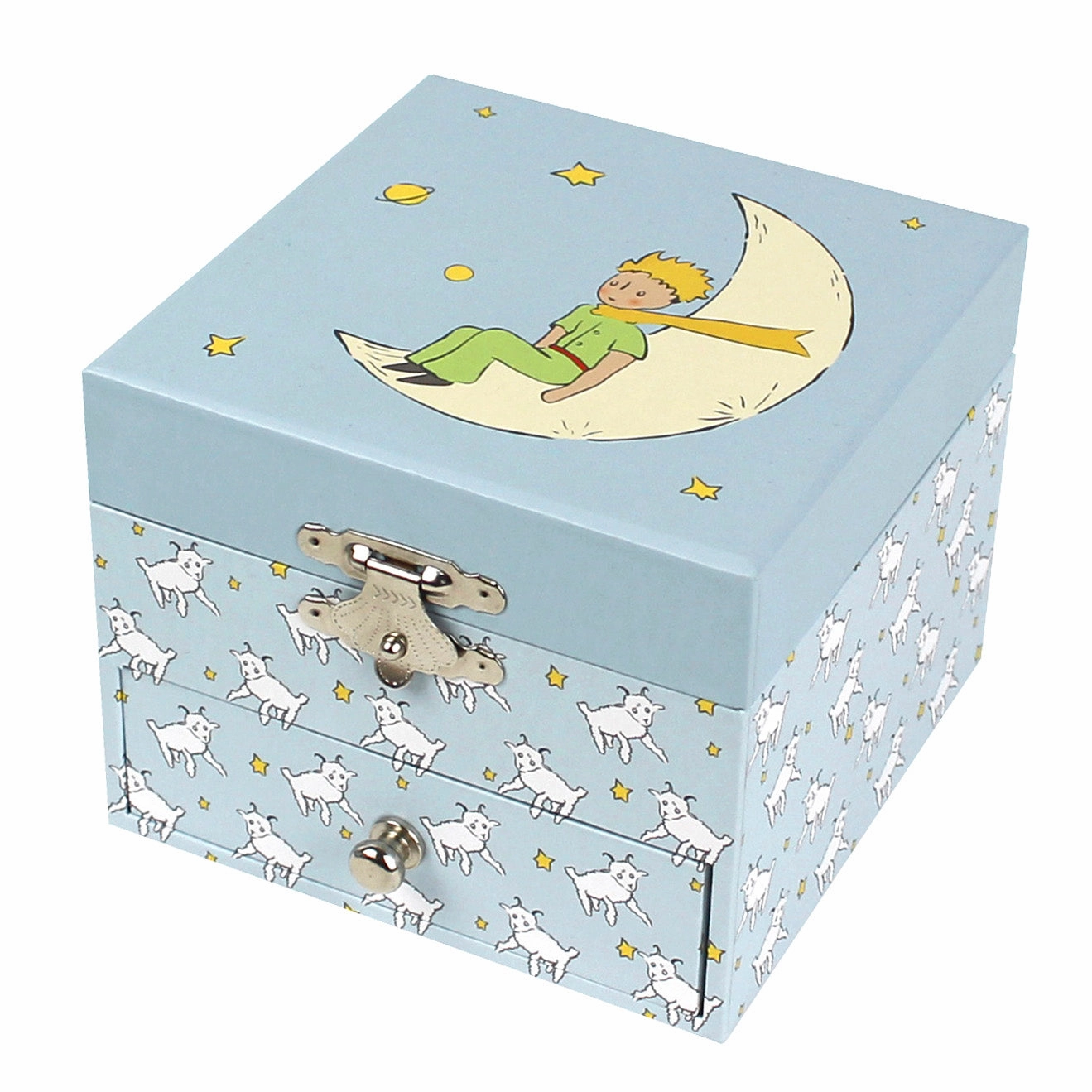 Trousselier Photoluminescent Musical Cube Box Little Price & His Sheep Glow In Dark