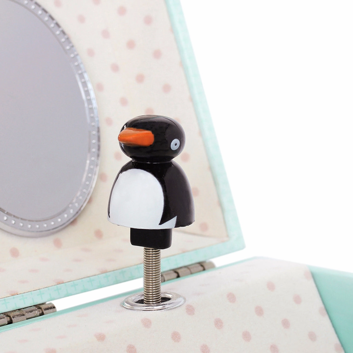Trousselier Photoluminescent Musical Cube Box Penguin Glow In Dark