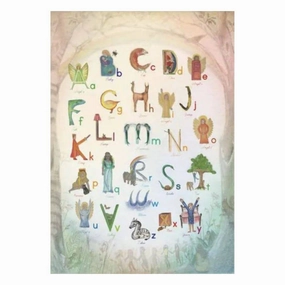 Waldorf Alphabet Poster