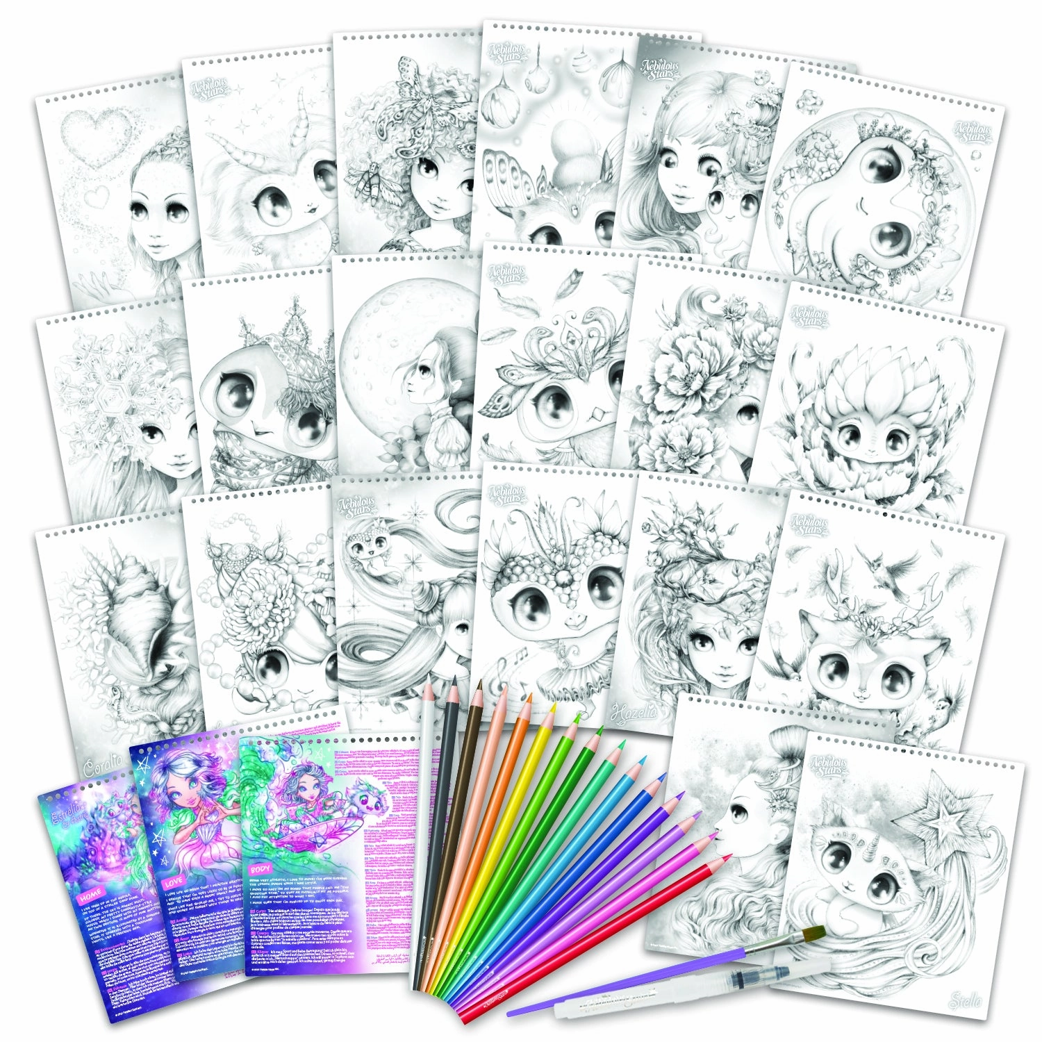 Watercolouring Book Set - Estrelia