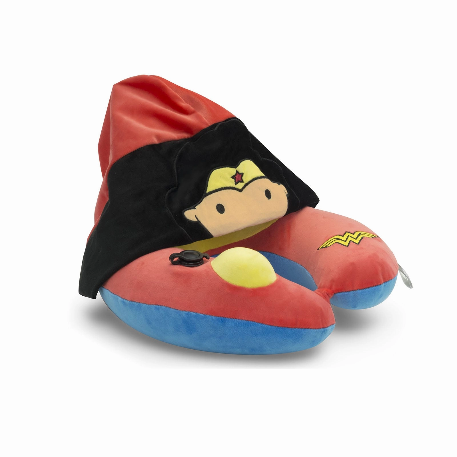 Wellitech Ridaz Inflatable Neck Cushion With Hood Wonder Woman - 29 cm