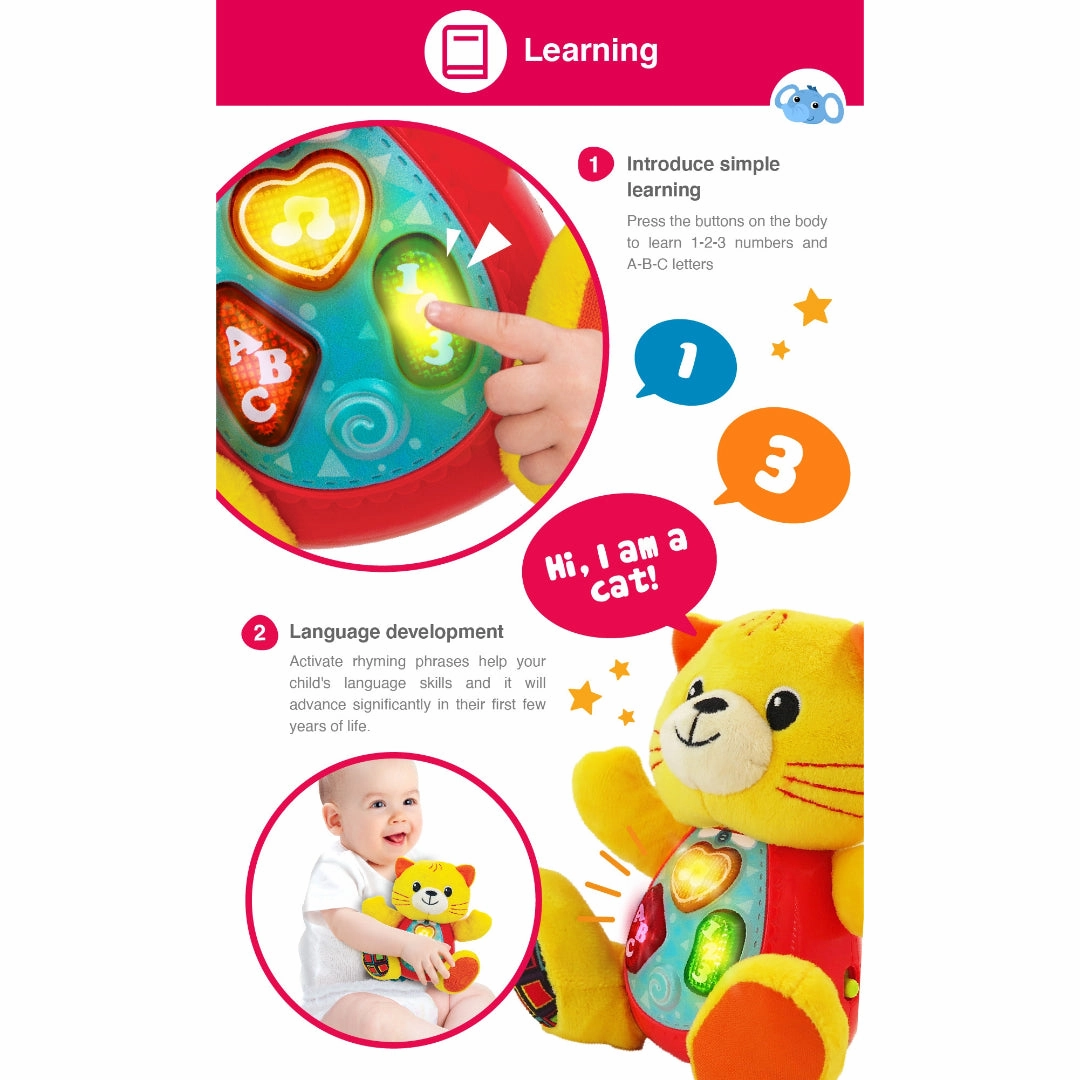 Win fun Sing n Learn With Me - Kelsey Cat