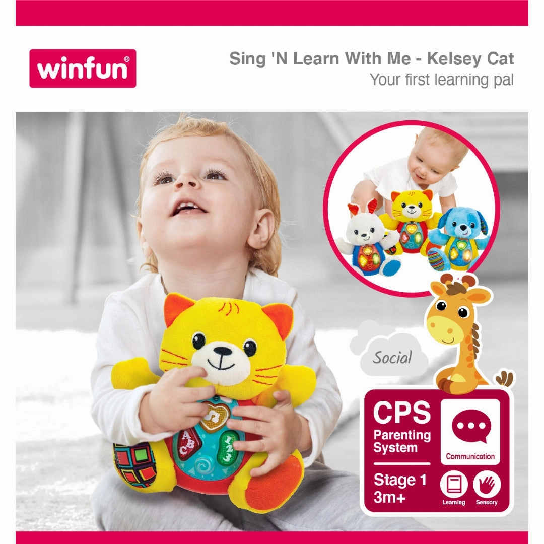 Win fun Sing n Learn With Me - Kelsey Cat