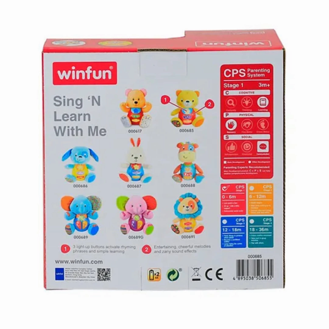 Win fun Sing n Learn With Me - Kelsey Cat