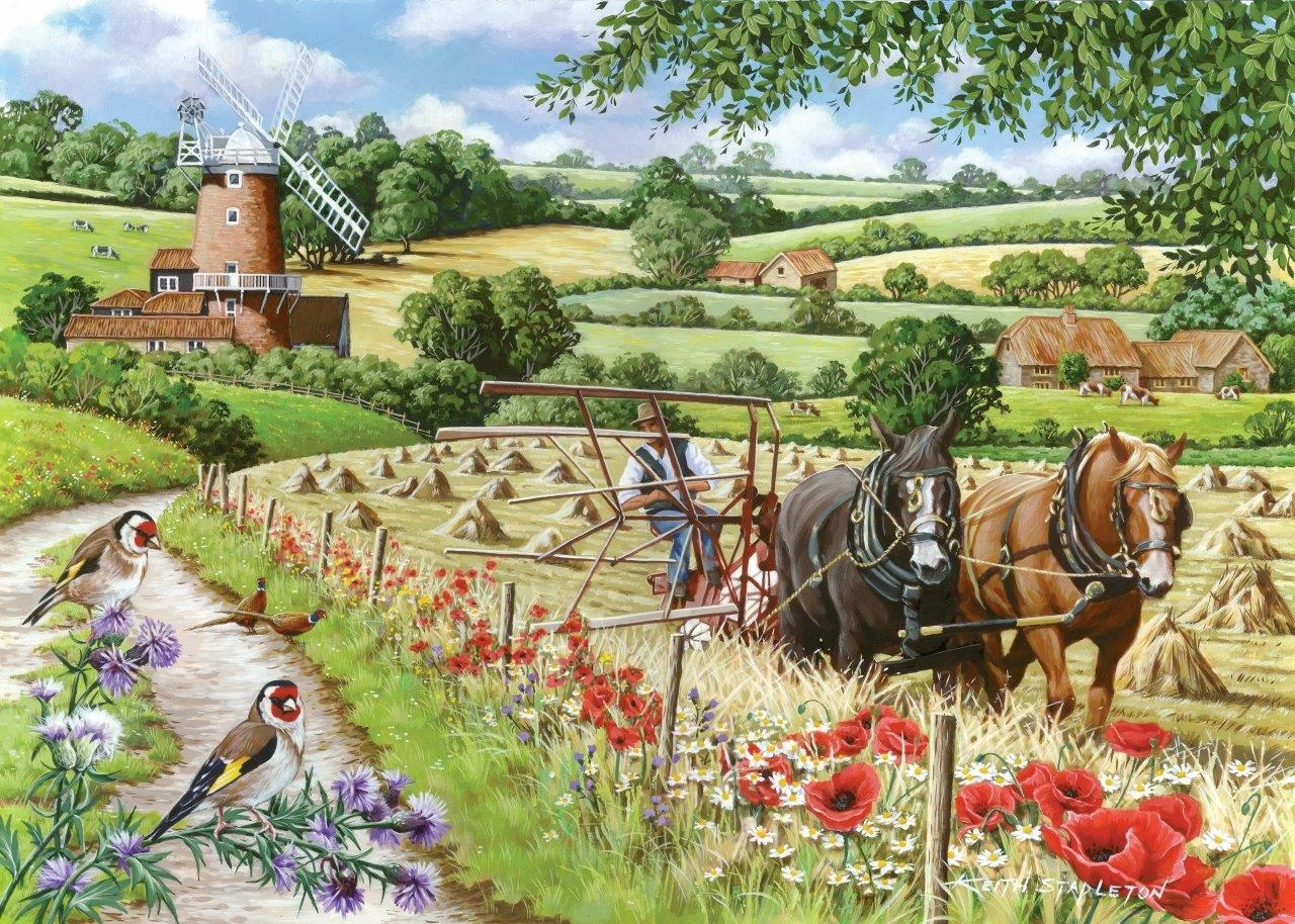 Windmill Lane - BIG 500 Piece Jigsaw Puzzle