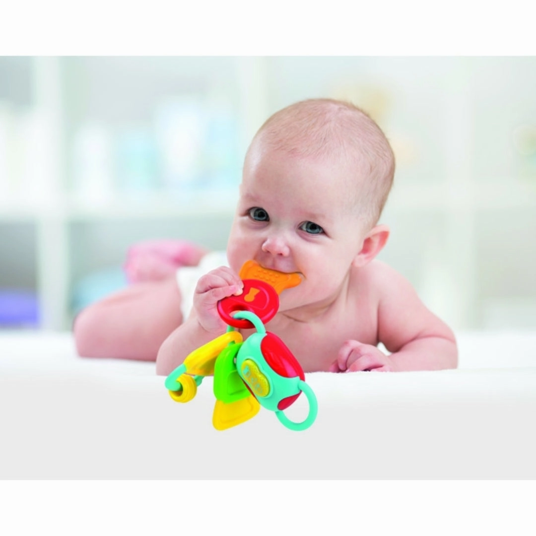 Winfun - Light & Sounds Teething Keys New Born for Kids age 3M 