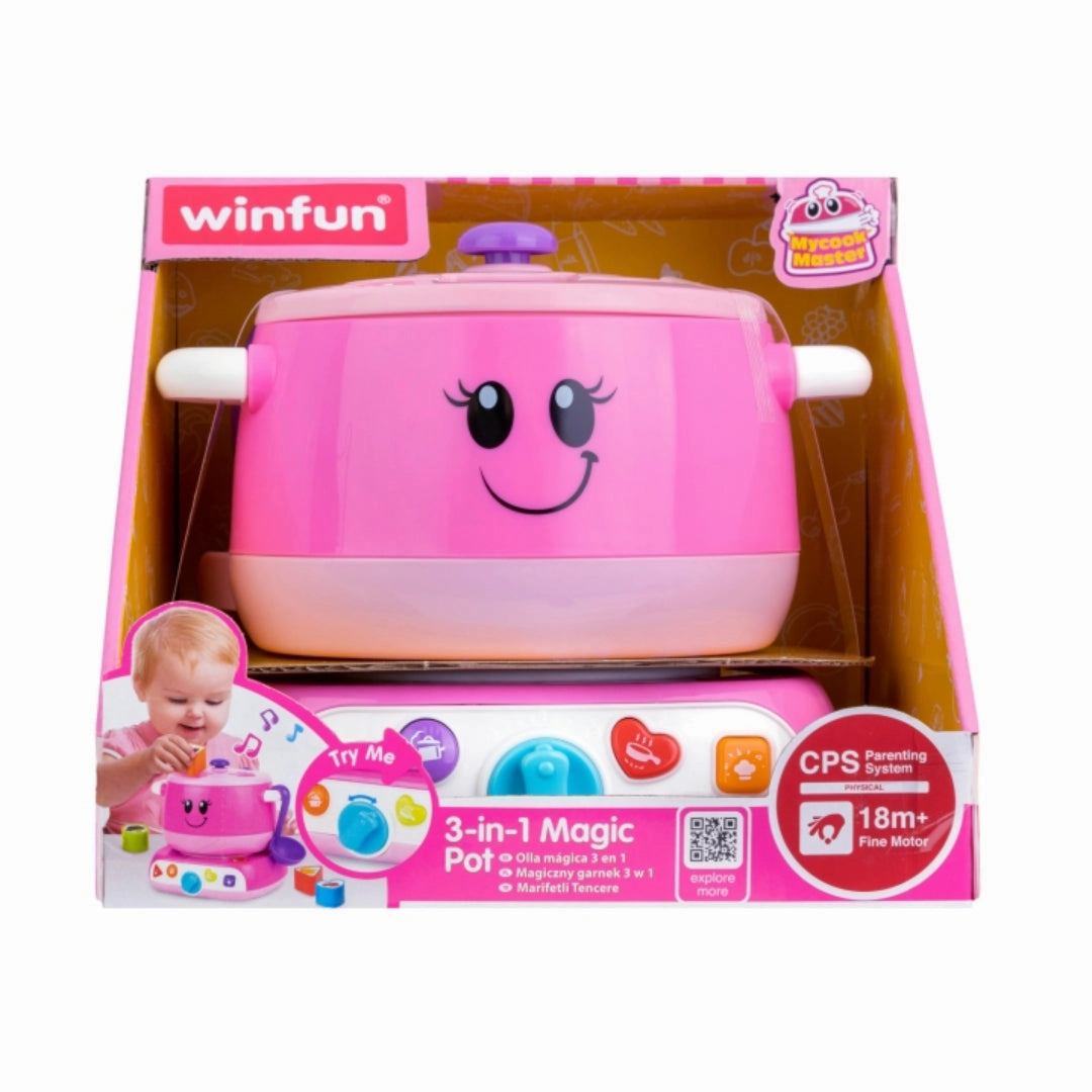 Winfun - Magic Pot 3-in-1 Girl Kitchen Set - Pink