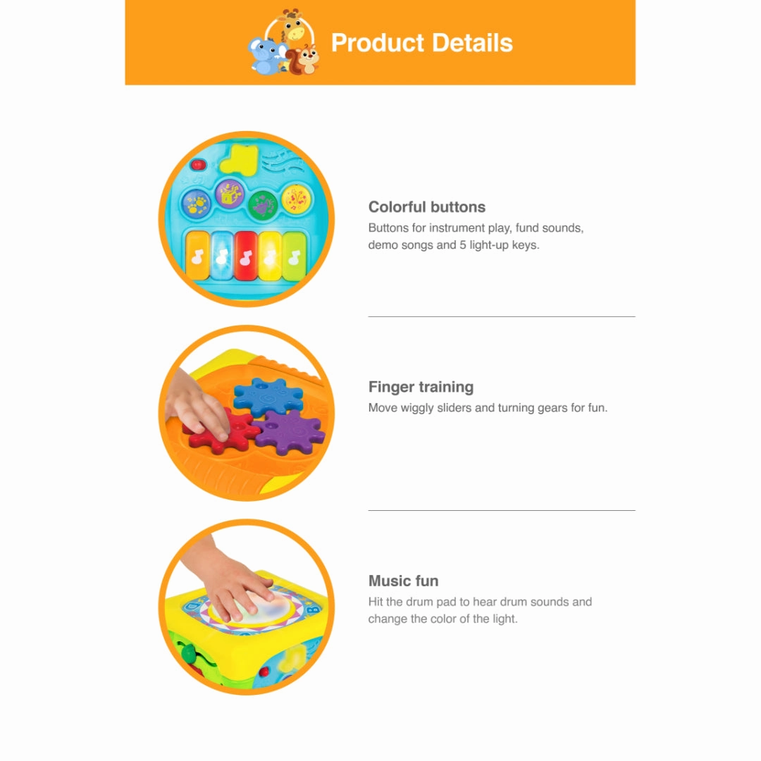 Winfun - Music Fun Activity Cube Toy For Kids