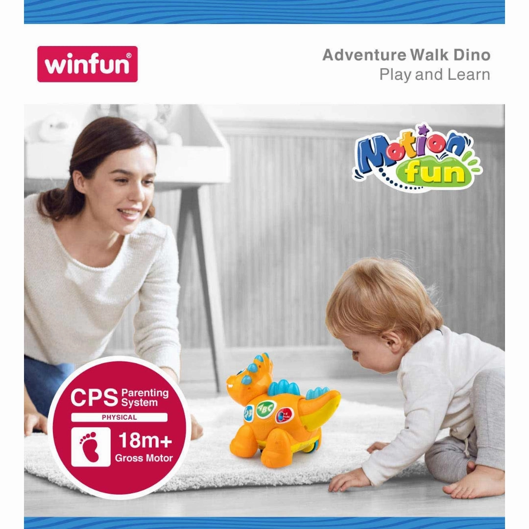 Winfun Adventure Walk Dino Toy For 18 Month And Up