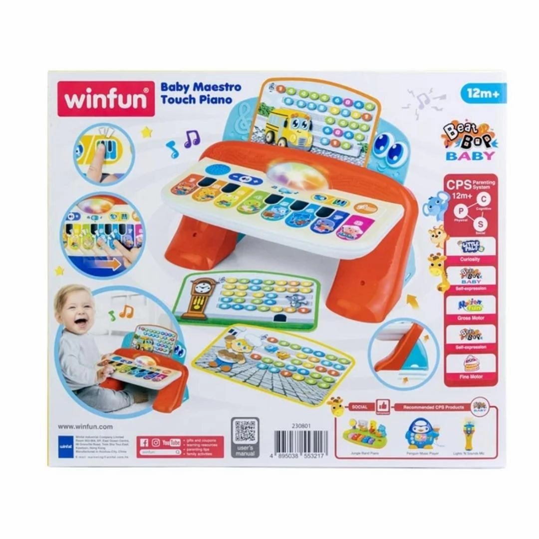 Winfun Baby Maestro Piano - Unisex Toy for Infants Ages 12 Months and up