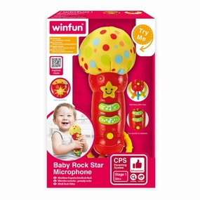 Winfun Baby Rock Star Microphone - Mics for Kids age 3M  (Red)