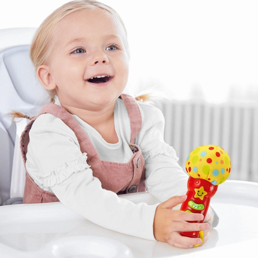 Winfun Baby Rock Star Microphone - Mics for Kids age 3M  (Red)