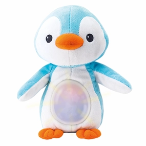 WinFun C Plush Penguin with Sound & Light, Penguin Light Up Soft Game