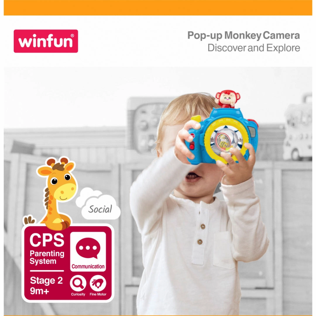 WinFun Camera with a photo monkey Smily Play Toy For Kids