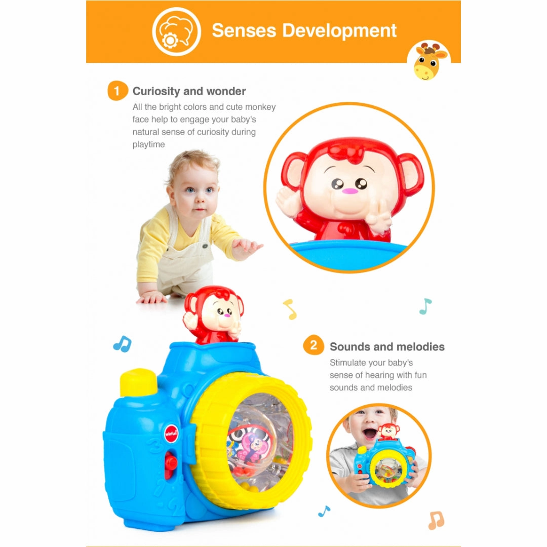 WinFun Camera with a photo monkey Smily Play Toy For Kids